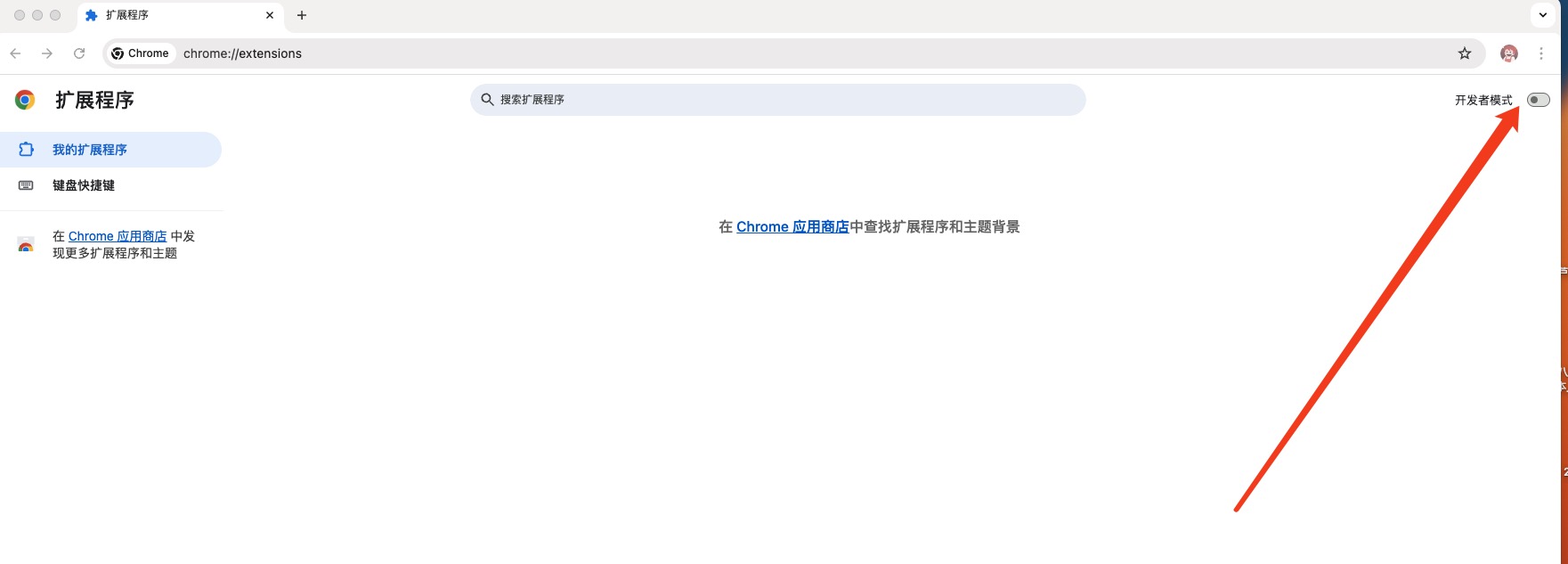 Chrome开启开发者模式